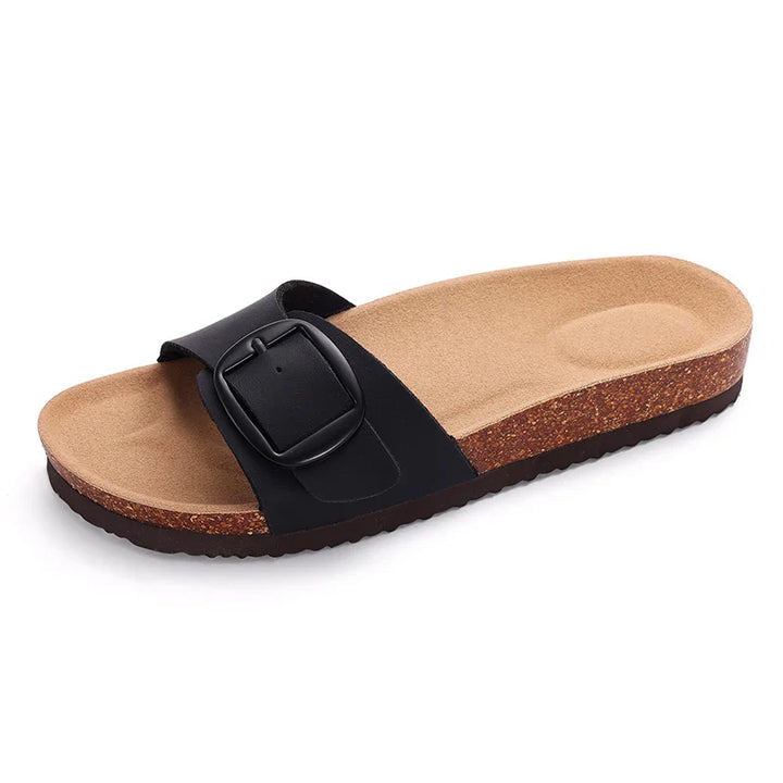 Elira – Minimalistische Kurken Slippers
