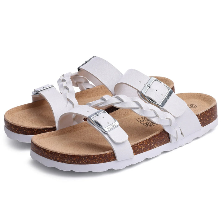 Arden Gevlochten Kurk Comfort Sandalen