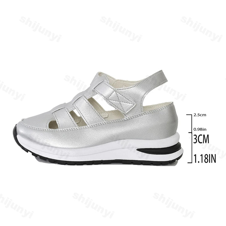 Solenne Casual Plateau Sandalen
