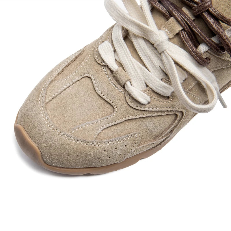 Suède sneakers voor dames, casual 