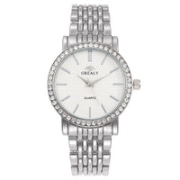 Horloge met kristallen rand
