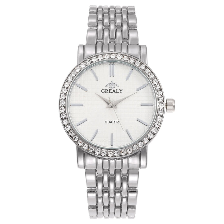 Horloge met kristallen rand