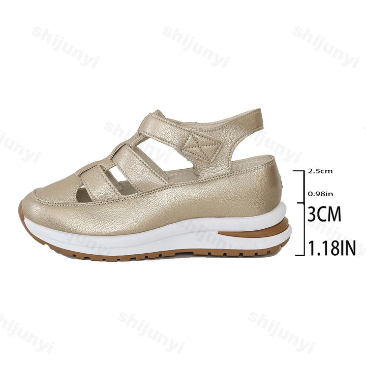 Solenne Casual Plateau Sandalen
