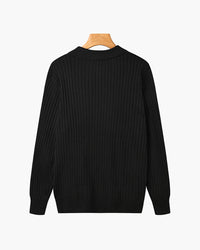 Florence Ribgebreid Poloshirt Met Lange Mouwen