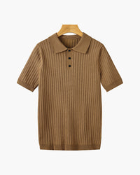 Arezzo Polo Shirt van geribd katoen