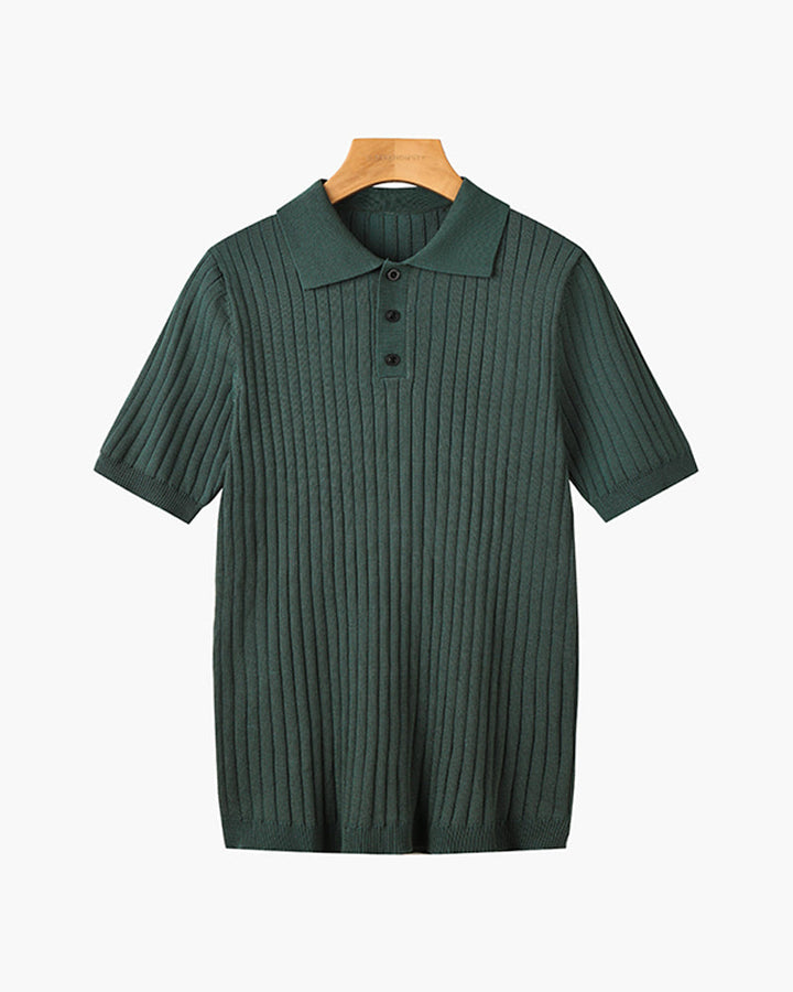 Arezzo Polo Shirt van geribd katoen