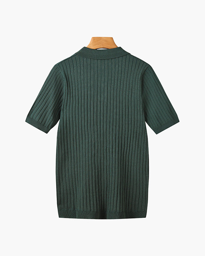 Arezzo Polo Shirt van geribd katoen