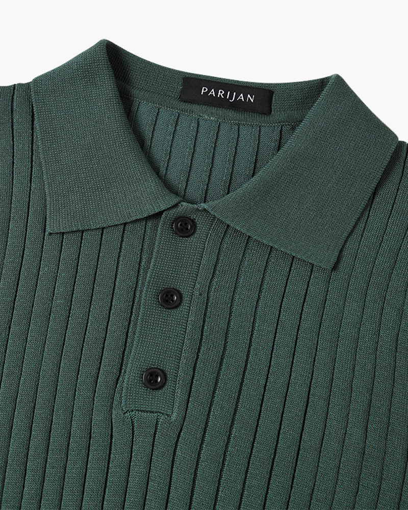 Arezzo Polo Shirt van geribd katoen
