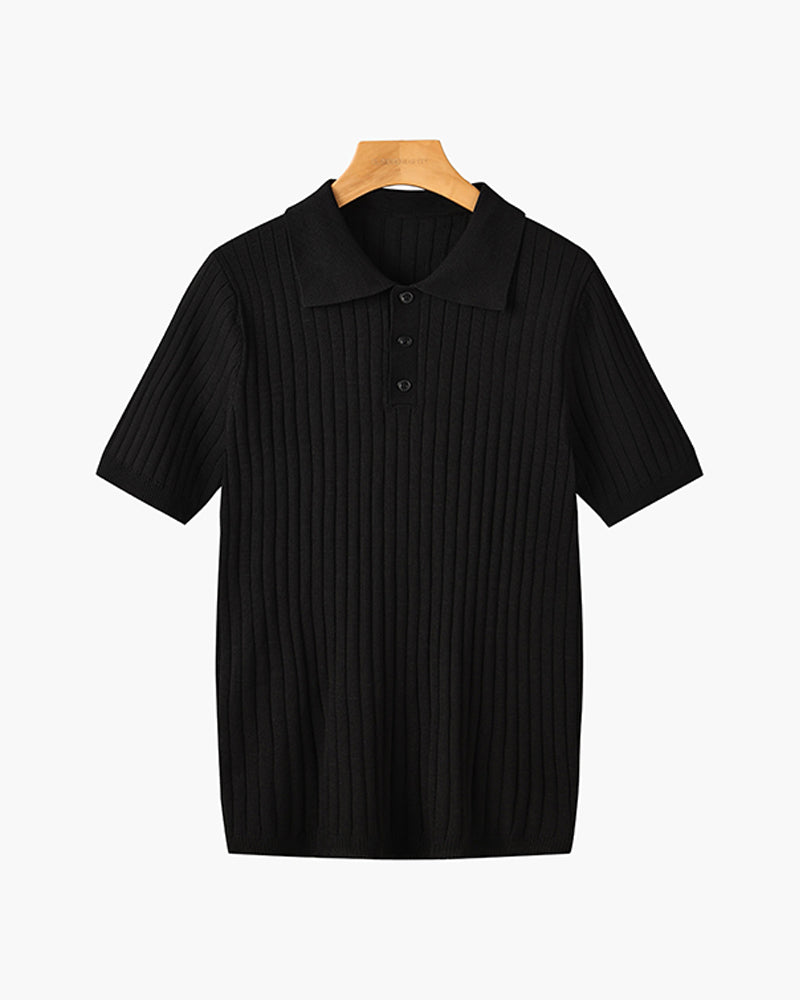 Arezzo Polo Shirt van geribd katoen