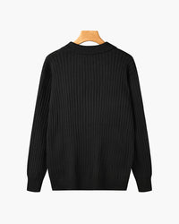 Vienna Ribfluwelen Polo Shirt met Lange Mouwen