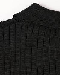 Vienna Ribfluwelen Polo Shirt met Lange Mouwen