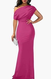 Elegante Mouwloze Off-shoulder Nauwsluitende Lange Formele Avondjurk
