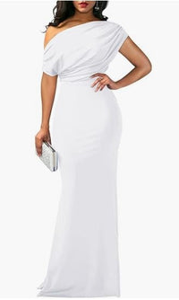 Elegante Mouwloze Off-shoulder Nauwsluitende Lange Formele Avondjurk