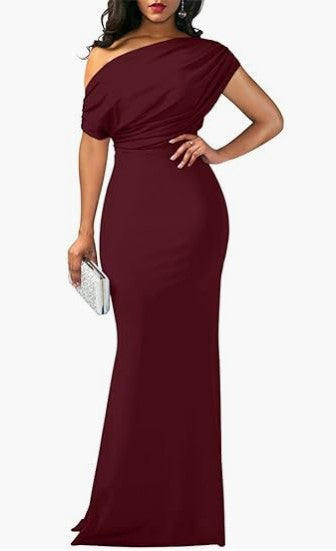 Elegante Mouwloze Off-shoulder Nauwsluitende Lange Formele Avondjurk