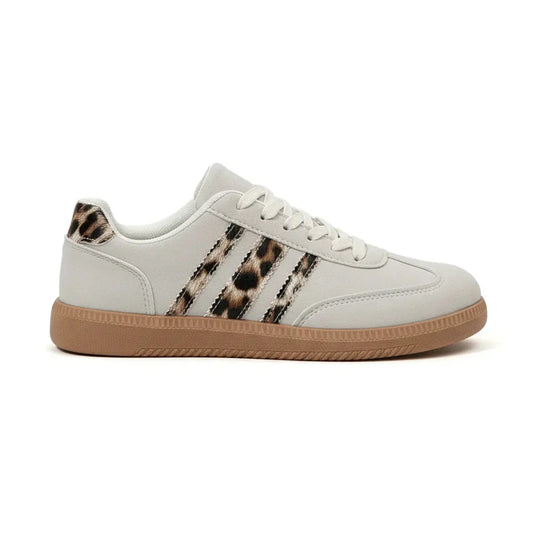 Samba Retro Leopard Grijze Sneaker