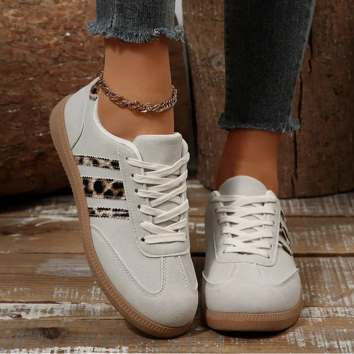Samba Retro Luipaard Grijze Sneaker