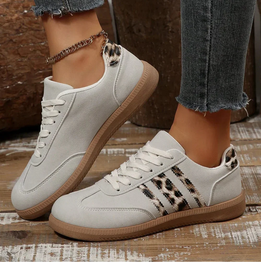 Samba Retro Luipaard Grijze Sneaker