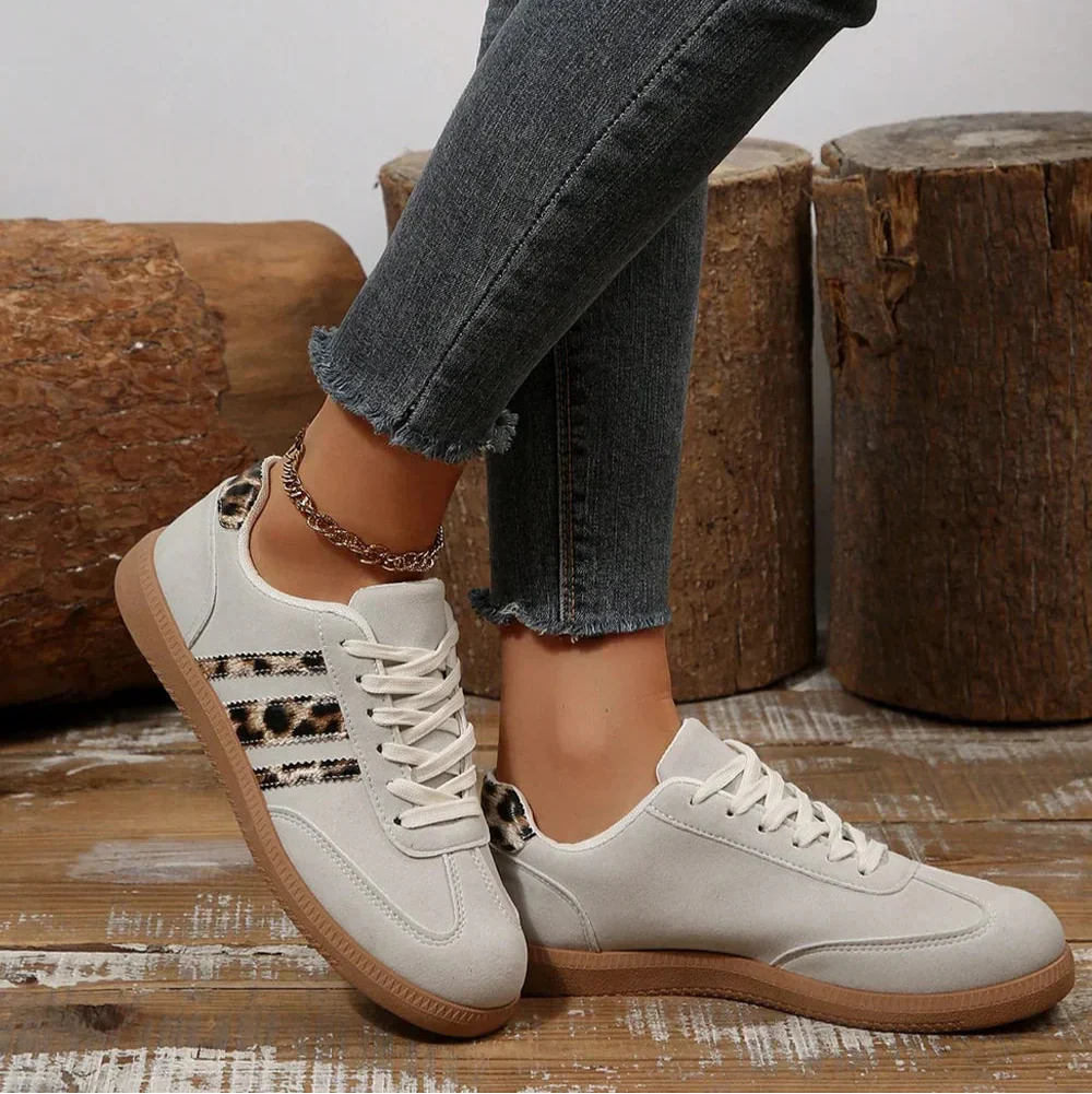 Samba Retro Luipaard Grijze Sneaker