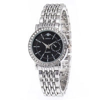 Horloge met kristallen rand