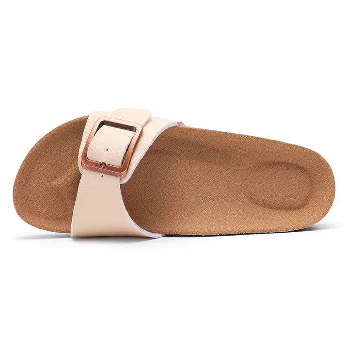 Elira – Minimalistische Kurken Slippers