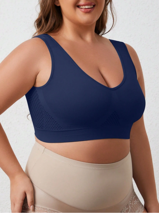 ?Grote Maten tot 5XL ?Ademende Draadloze Holle Bh voor Volle Figuren (5 Stuks)