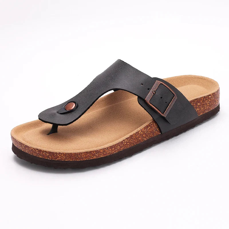 Lunara – Minimale kurken teenslippers
