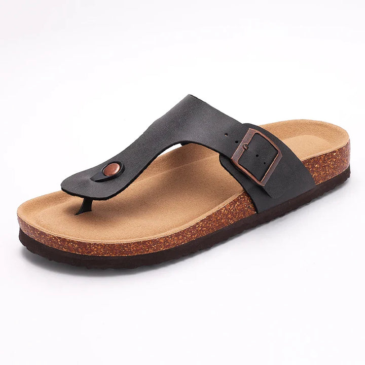 Lunara – Minimale kurken teenslippers