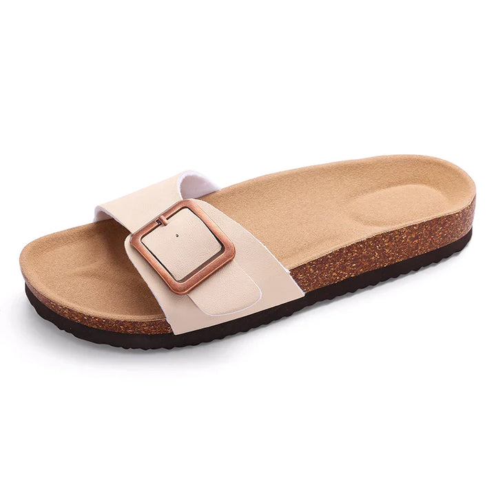 Elira – Minimalistische Kurken Slippers