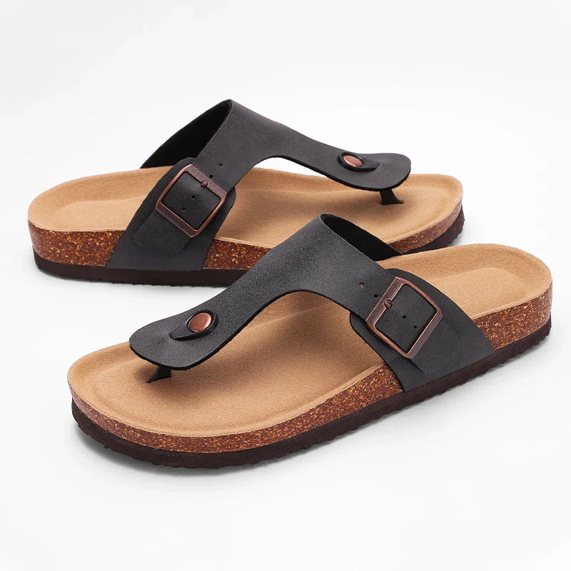 Lunara – Minimale kurken teenslippers