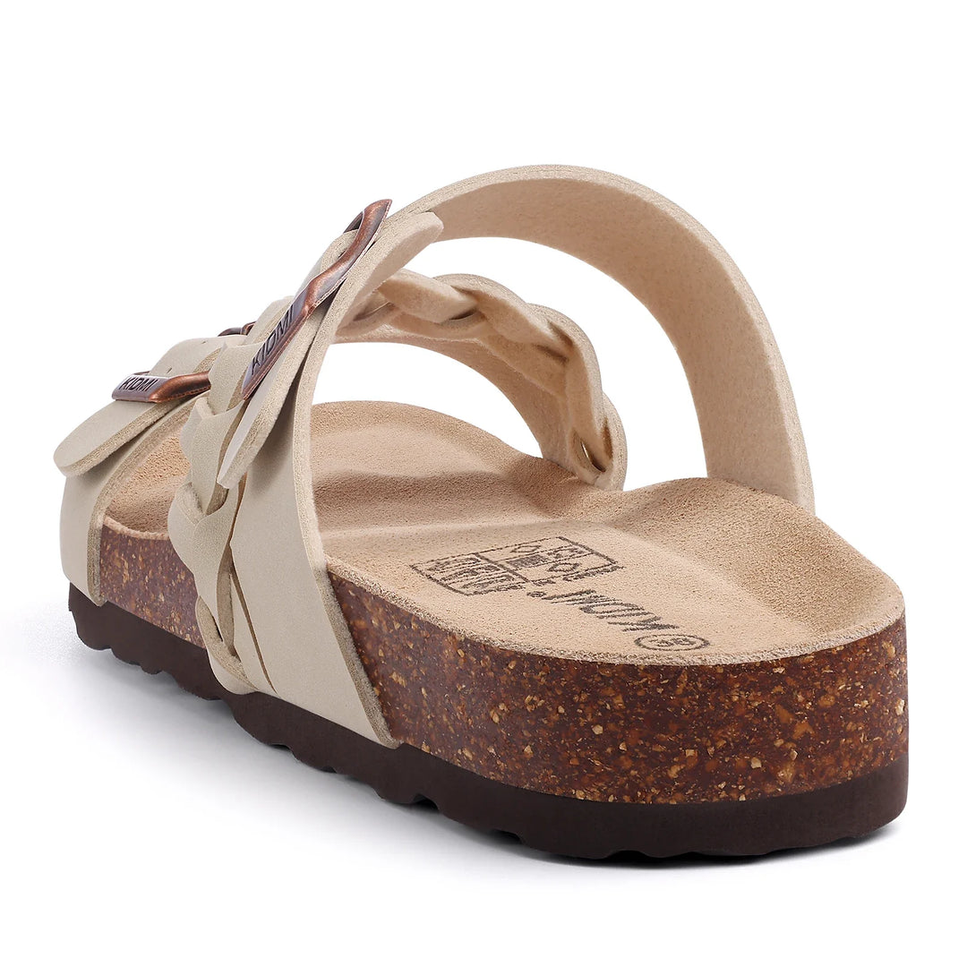 Arden Gevlochten Kurk Comfort Sandalen