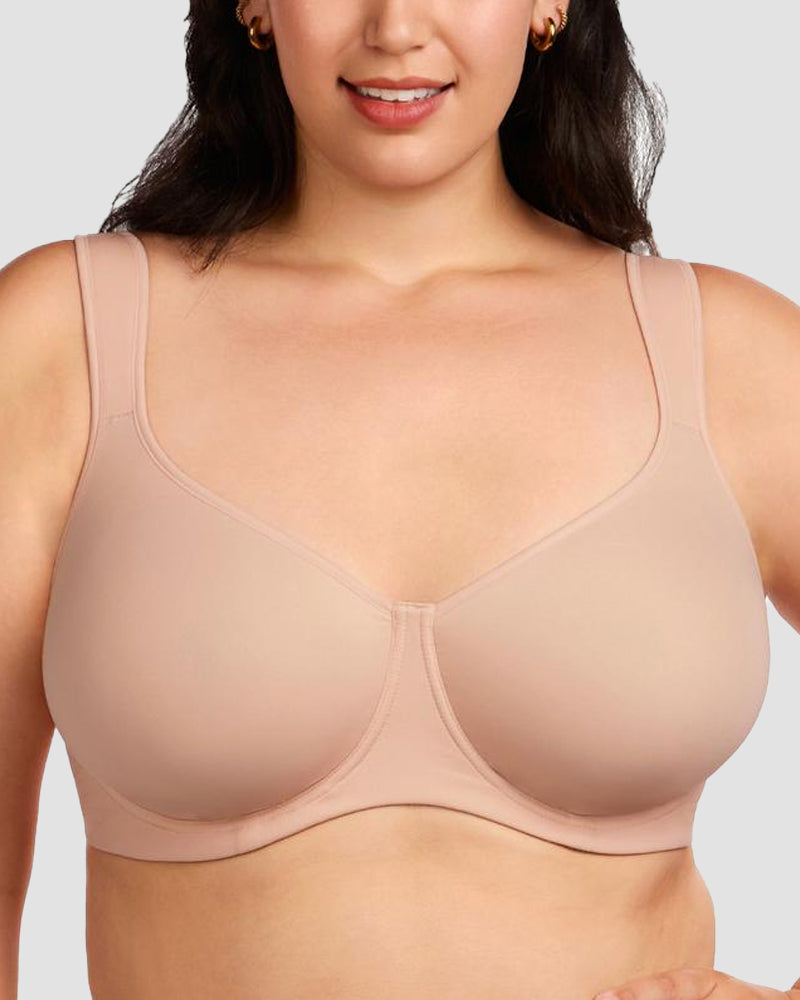 Zachte Plus Size Niet-voorgevormde Full Coverage Minimizer Beha
