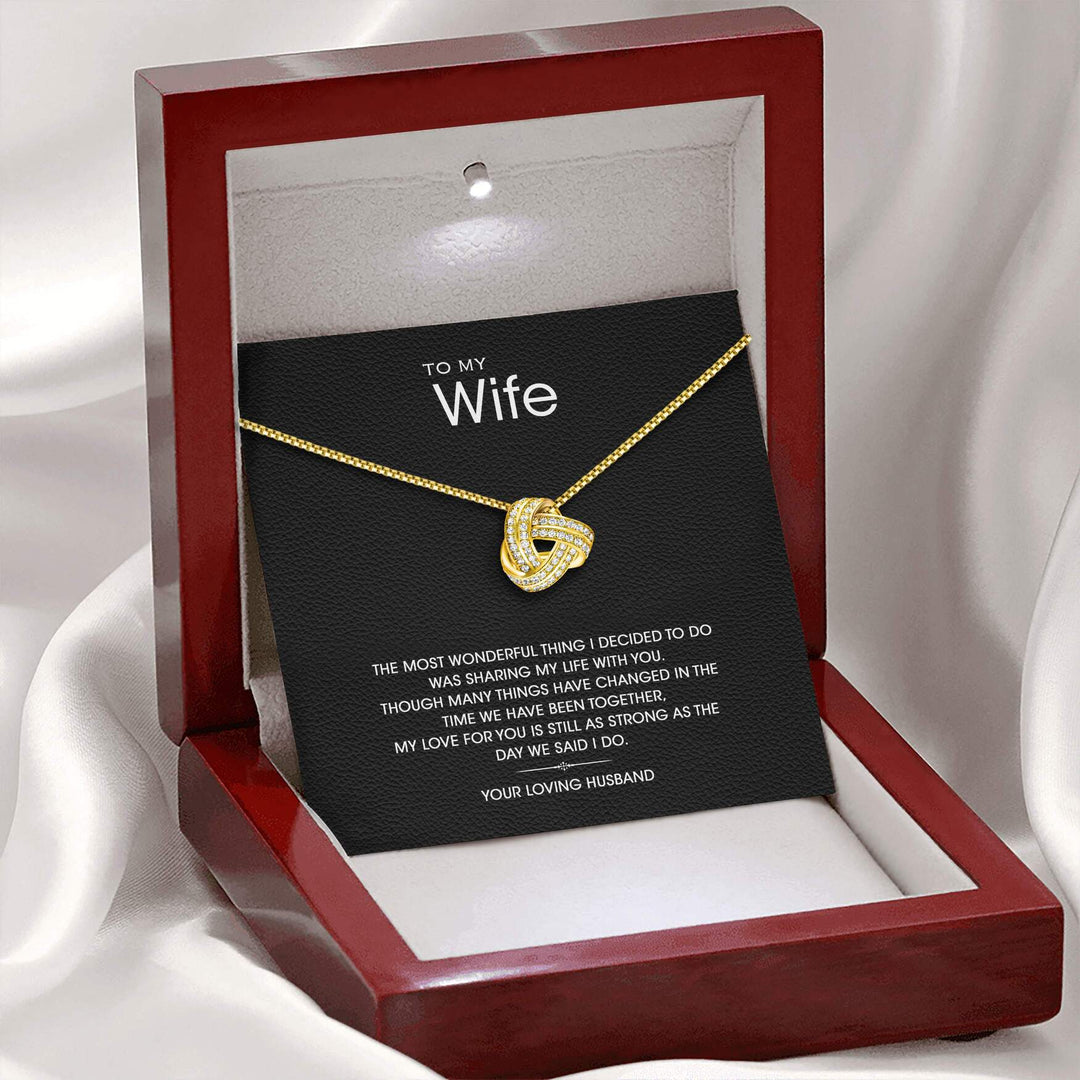 Aan Mijn Prachtige Vrouw - Oneindigheidsknoop Ketting