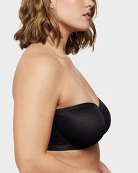 Strapless Mesh Balconette Beha met Beugel