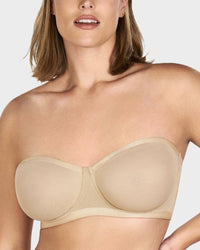 Strapless Mesh Balconette Beha met Beugel