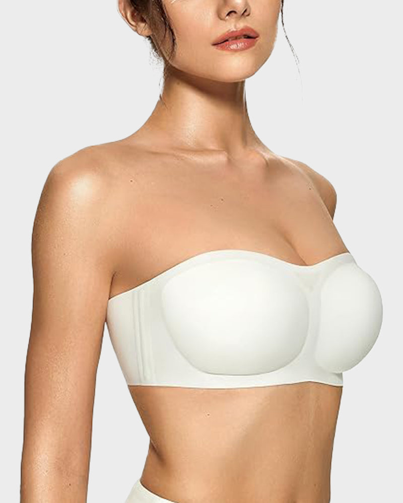 Strapless draadloze voorgevormde bandeaubeha
