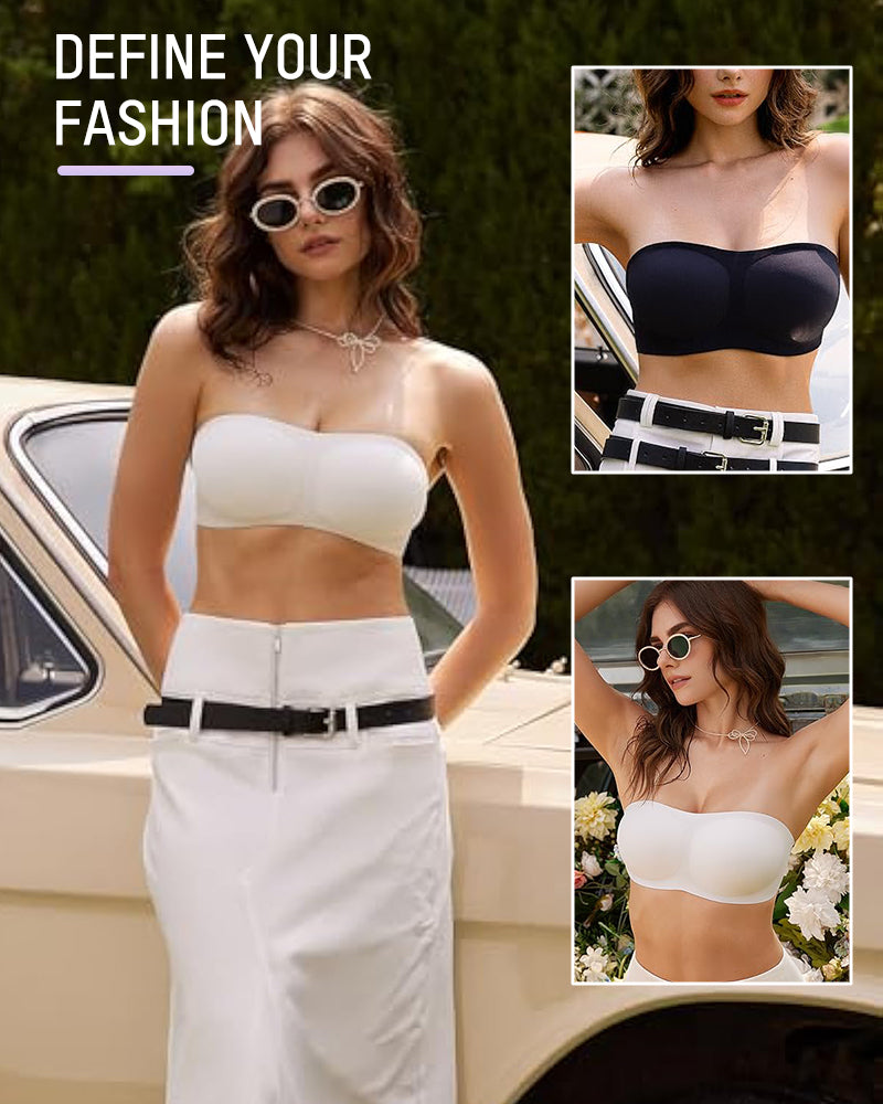 Strapless draadloze voorgevormde bandeaubeha