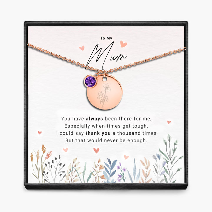 Duizendmaal dank - Geboortemaand Hanger Ketting