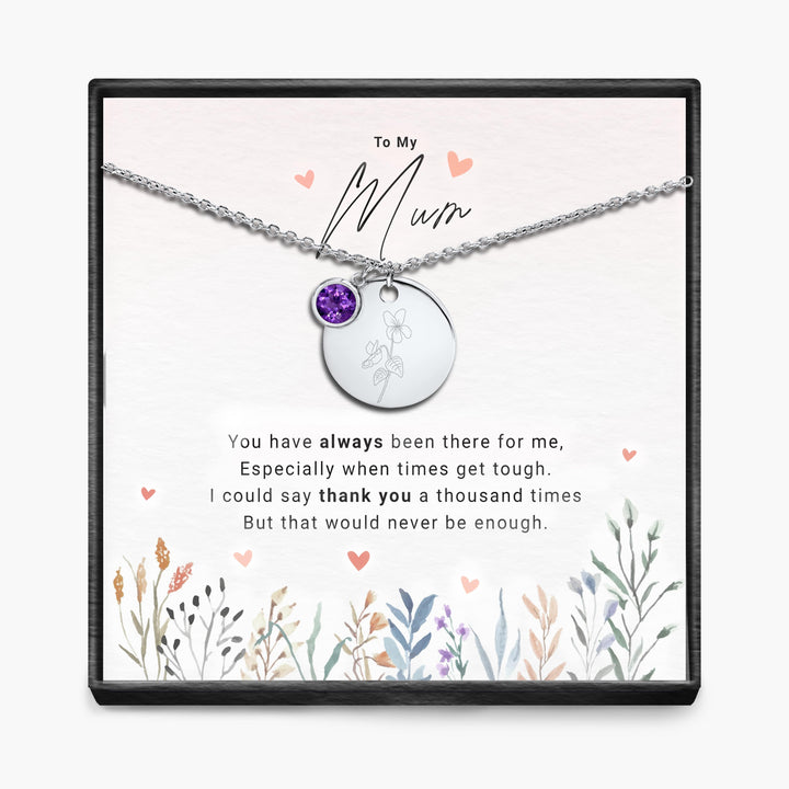 Duizendmaal dank - Geboortemaand Hanger Ketting