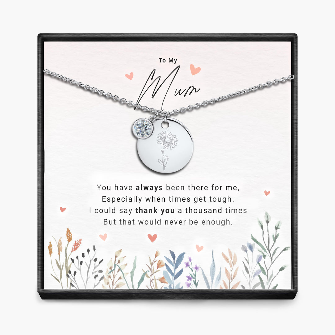 Duizendmaal dank - Geboortemaand Hanger Ketting