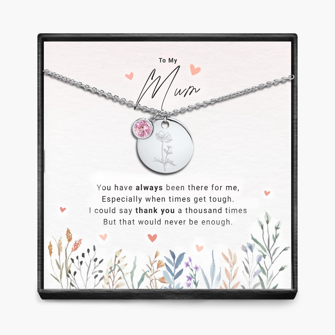 Duizendmaal dank - Geboortemaand Hanger Ketting