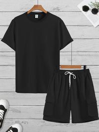 Tweedelige Set Zwart Lente