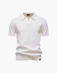Lugano Getextureerd V-Hals Poloshirt