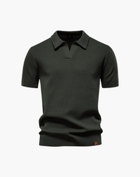 Lugano Getextureerd V-Hals Poloshirt