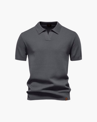 Lugano Getextureerd V-Hals Poloshirt