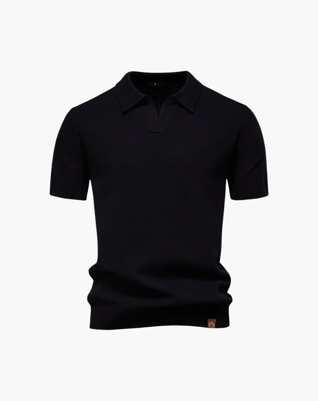 Lugano Getextureerd V-Hals Poloshirt