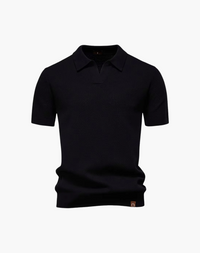 Lugano Getextureerd V-Hals Poloshirt