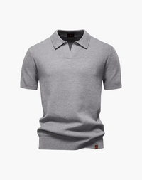 Lugano Getextureerd V-Hals Poloshirt