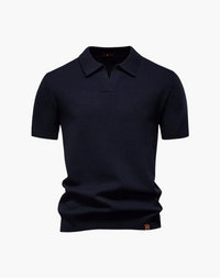 Lugano Getextureerd V-Hals Poloshirt