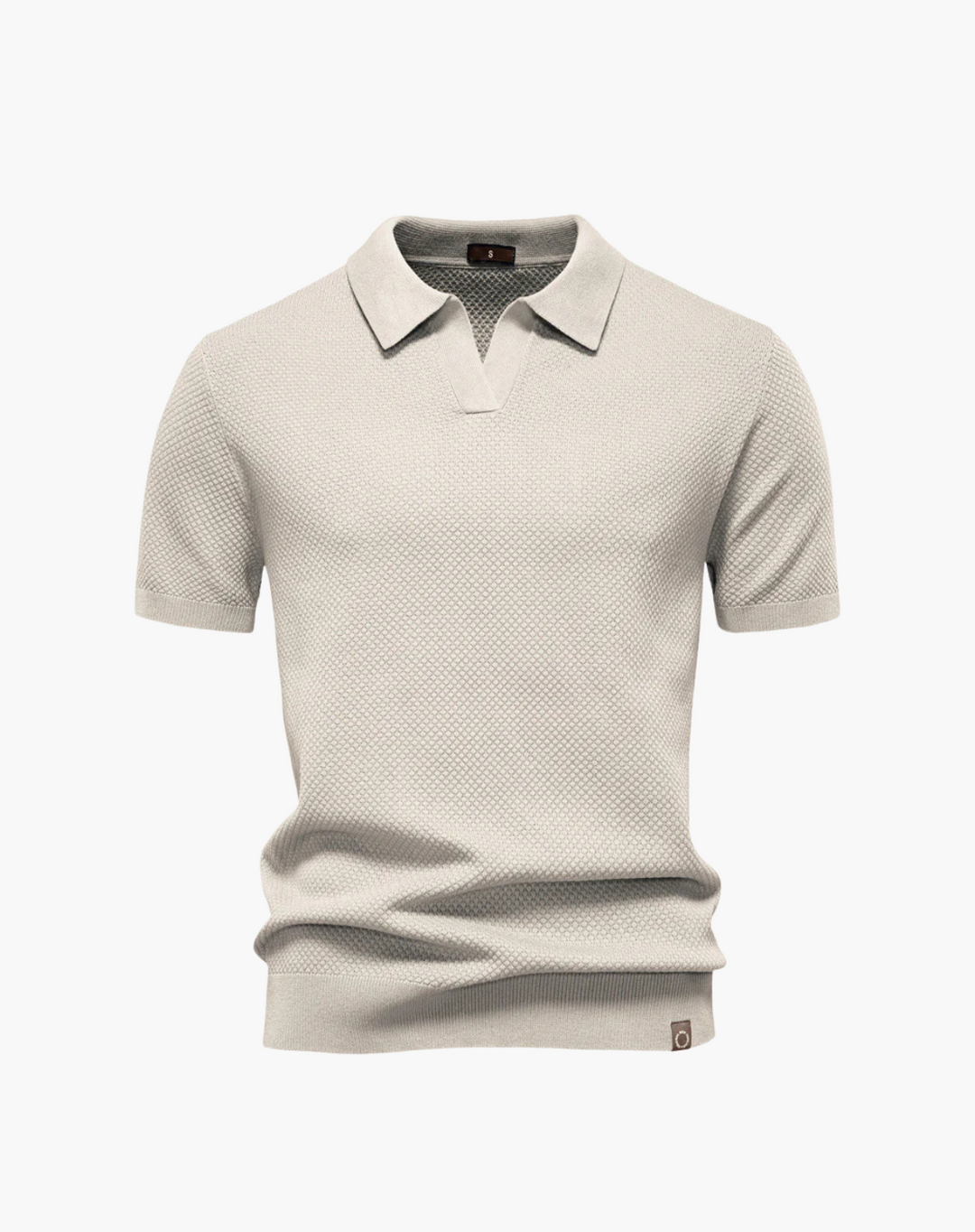 Lugano Getextureerd V-Hals Poloshirt