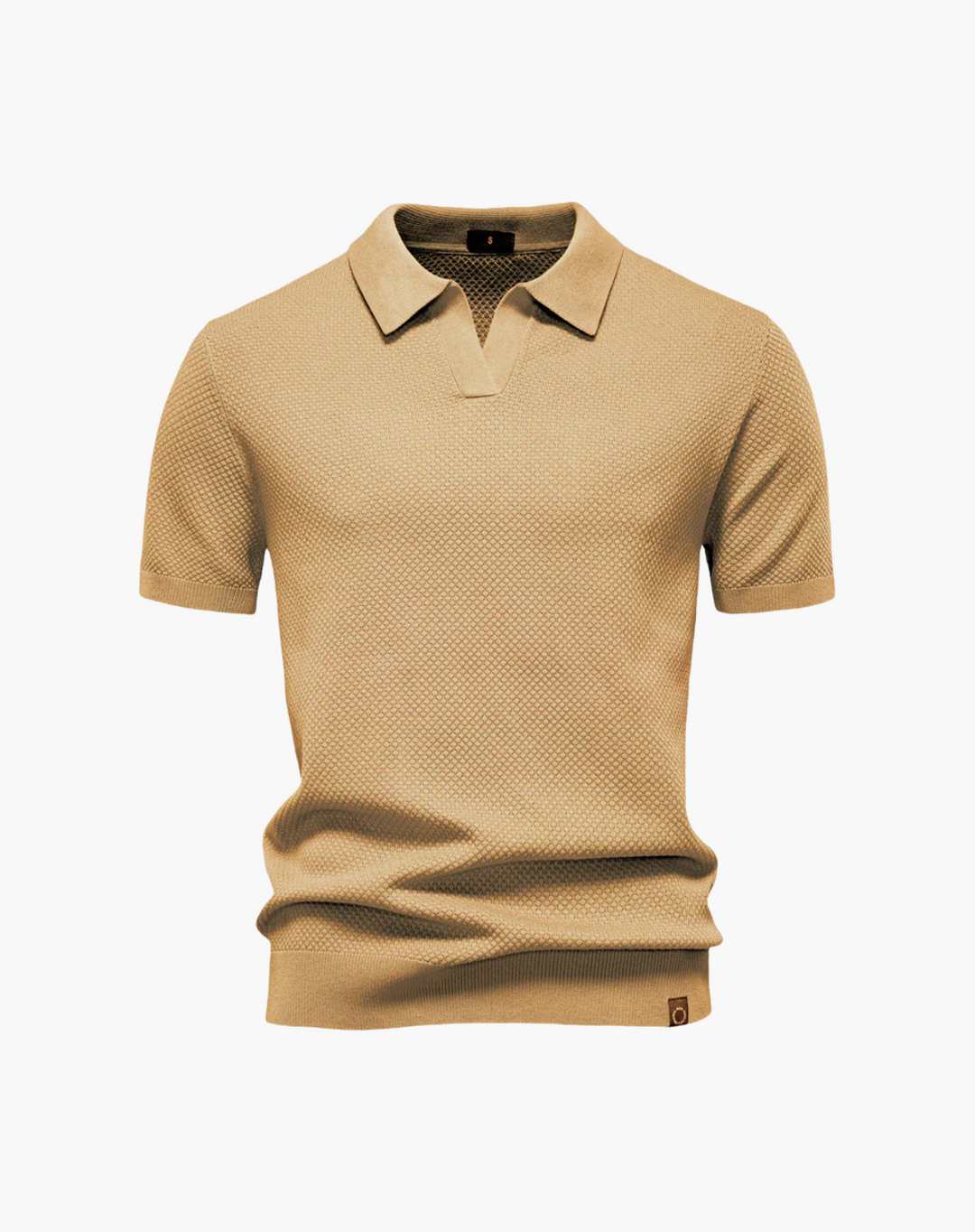 Lugano Getextureerd V-Hals Poloshirt